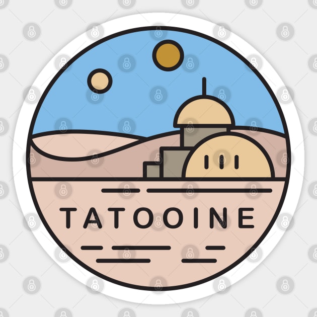 Tatooine Sticker by BodinStreet